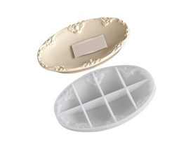 Molde silicona bandeja oval firuletes